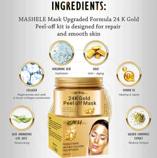 24K Gold Peel-Off Face Mask