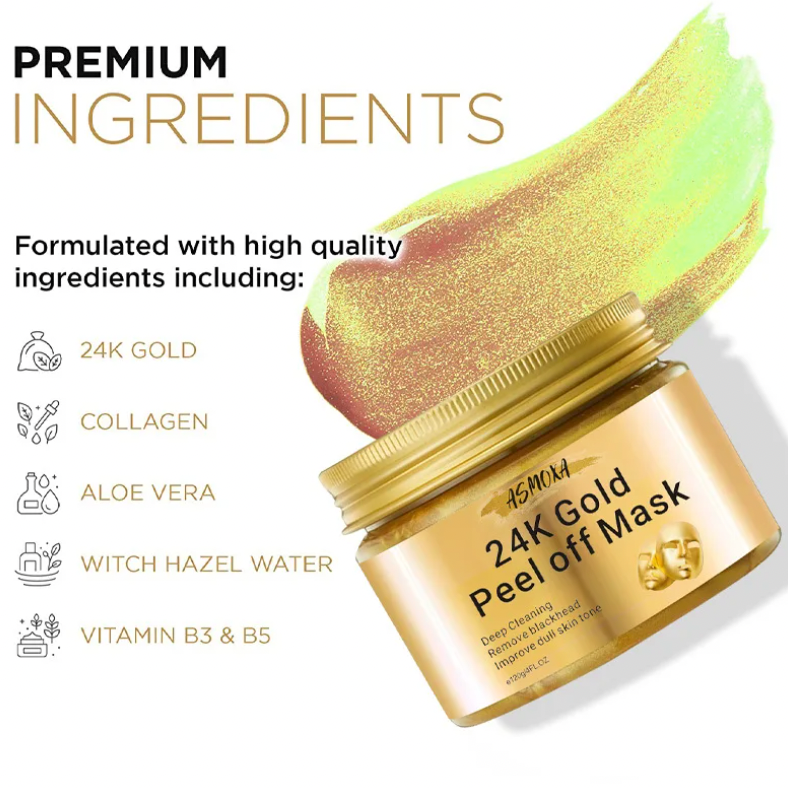 24K Gold Peel-Off Face Mask